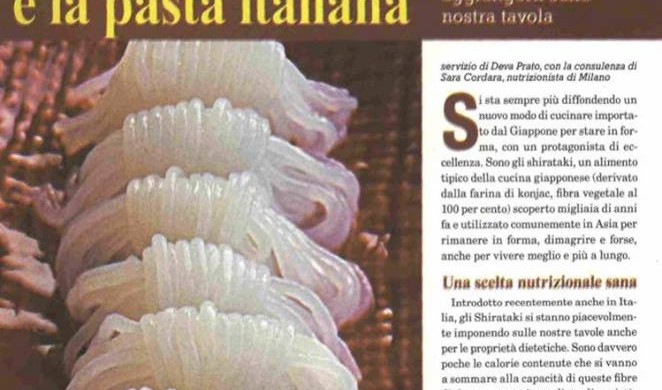 La mia intervista sugli #shirataki su Vero Salute – ottobre 2015