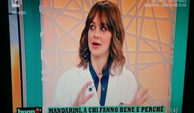 Partecipazione al programma di RaiUno ” Buono a Sapersi “